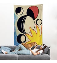 Alexander Calder - Güneşin Arkasındaki Paskalya Yumurtaları Duvar Örtüsü--7286