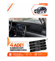 SUZUKI GRAND VİTARA (2003-2006) Uyumlu Ön Torpido Koruma Kılıfı Halısı - Siyah