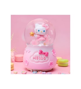 Hello Kitty Büyük Boy Kar Küresi Işıklı, Müzikli, Püskürtmeli, Pembe, 16X12
