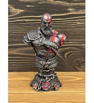 God Of War Kratos Gümüş Eskitme Mini Boy Polyester Figür