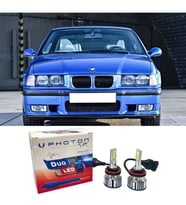 Bmw E36 Led Xenon Uzun Far Ampulü H1 Duo Yeni Seri Beyaz 1990-1995