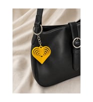 3Dmarketi Sarı Kalp Anahtarlık Charm