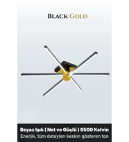 Nova 6 Gold LED Tavan Avize – Kumandalı Dim Edilebilir – Aşağı Işık