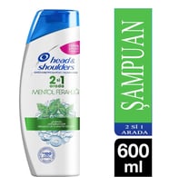 Head Shoulders Mentol Ferahlığı 600 Ml 2 si 1 Arada Şampuan
