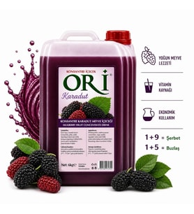 ORİ Karadut Aromalı Şerbet ve Buzlaş Konsantre Şurubu 6 Kg