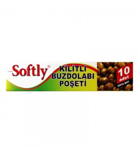 Orta Boy Kilitli Buzdolabı Poşeti 10'lu Set - Sızdırmaz Saklama