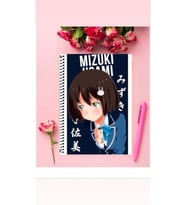 Mizuki Usami Anime Defter 1 Adet Özel Tasarım A4 Boyutu Telli Çizgili Defter 21*29 Cm