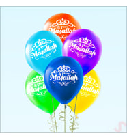 Maşallah Çok Renkli Pastel Balon, 30cm x 8 Adet