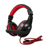 Hello 3.5 Mm Stereo Kablolu Ledli Mikrofonlu Siyah Kulaklık Hl-5351