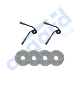 Roborock Saros 10- Saros 10R Uyumlu 2 Yan Fırça 4 Mop PKT-iasgf0000892