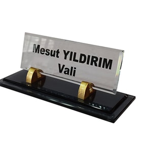 Masalık - İsimlik Büro Ofis Hediyesi M523UVAltın Masa İsimliği