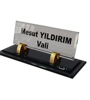 Masalık - İsimlik Büro Ofis Hediyesi M523UVAltın Masa İsimliği