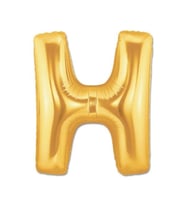 H Harf Folyo Balon Altın Renk  40 inç (5343)