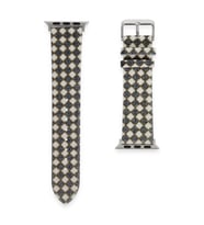 Apple Watch 38mm Karo Motif Kordon - Siyah