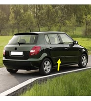 Skoda Fabia 2 2007-2010 Sağ Arka Kapı Çıtası Düz 5J0853754