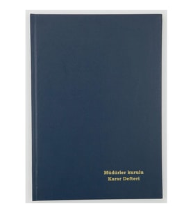 DİLMAN MÜDÜRLER KURULU KARAR DEFTERİ CİLTLİ 96yp.