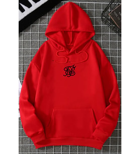 Unisex Fs Baskılı Sweatshirt (Kırmızı)