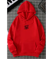 Unisex Fs Baskılı Sweatshirt (Kırmızı)