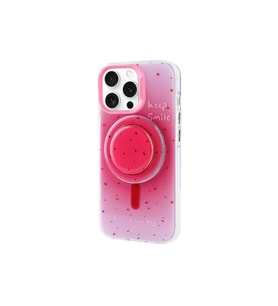 Apple iPhone 15 Pro Max Uyumlu Kılıf M-safe Şarj Özellikli Tak-Çıkar Pop Soketli Zore Tiktok Kapak (K.Pembe)
