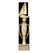 ODAK KUPA - Figürlü Kupalar - Yelken Figürlü Kupalar FG-025 A - 40 cm