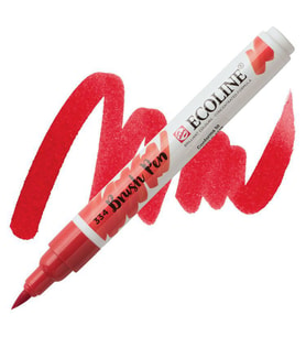 Talens Ecoline Brush Pen Fırça Uçlu Kalem 334 Scarlet 
