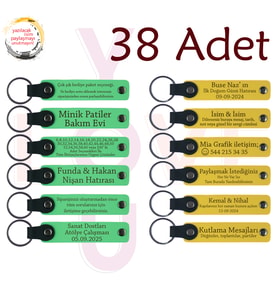 Fıstık Yeşili & Sarı, Masa Tenisi Turnuvasına Katılanlara, 38’li Set, Kişiselleştirilebilir Hatıra