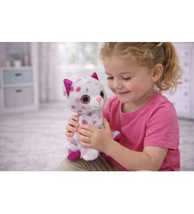 Peluş Cam Gözlü Hayvanlar 25 cm - Kedi - 1 ADET