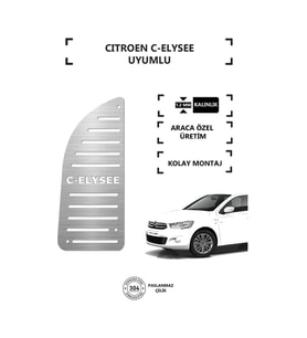 Citroen C Elysee Ayak Dinlendirme Pedalı Krom Ayak Dayama Pedalı
