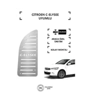 Citroen C Elysee Ayak Dinlendirme Pedalı Krom Ayak Dayama Pedalı