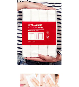 % 100 Pamuk Makyaj Temizleme Pedi Ultra Giant Cotton Pads 400 Adet