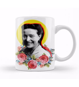 Simone De Beauvoir Kupa Bardak Porselen