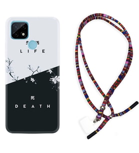 Realme C11 C21 C21Y C25Y C11 2021 Kılıf Boyun Asklı Rasta Silikon Life and Death 1339