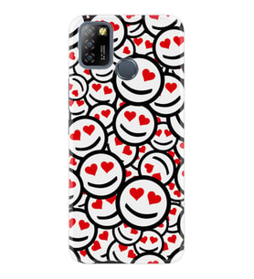 INFINIX Smart 4 5 6 Zero 8 S5 Pro Kılıf Desemli Silikon Gülen Surat 1774