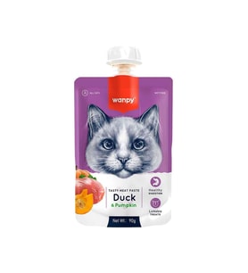 Wanpy Kedi Ödülü Ördekli Balkabaklı Ezme 90 Gr