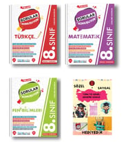 PRUVA AKADEMİ 8. SINIF SORULAR KONUŞUYOR TÜRKÇE + MATEMATİK + FEN BİLİMLERİ SORU BANKASI + HEDİYELİD