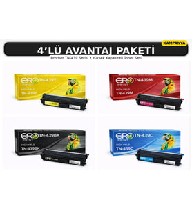 TN-439 / Brother MFC-L9570CDW İçin 4 Renk Muadil Toner Set