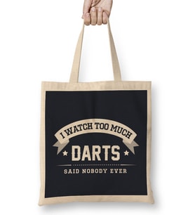 I Watch Too Much Darts Said Nobody Ever Bez Çanta Uzun Saplı