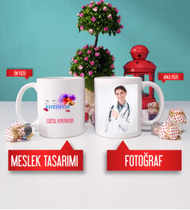 Estetisyen Kupa Bardak Fotoğraflı