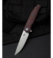 BESTECH ASCOT BG19F Karbon Fiber Ve G10 Saplı Ara Katman D2 Çelik Çakı (Çok Renkli)