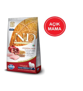 ND Düşük Tahıllı Tavuklu Narlı Büyük Irk Köpek Maması 1 Kg AÇIK