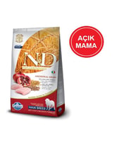 ND Düşük Tahıllı Tavuklu Narlı Büyük Irk Köpek Maması 1 Kg AÇIK