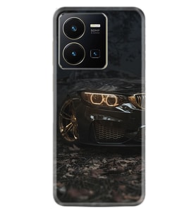Vivo Y35 Kılıf Silikon Desen Özel Seri Black Car 1768