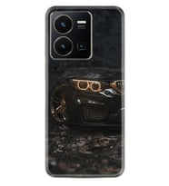 Vivo Y35 Kılıf Silikon Desen Özel Seri Black Car 1768