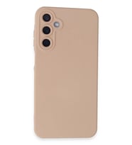 Newface Samsung Galaxy A15 4G Kılıf Nano içi Kadife Silikon - Pudra