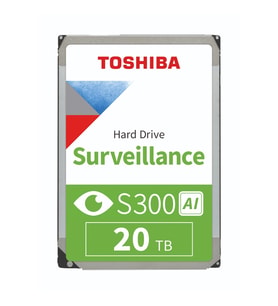 TOSHIBA S300 AI 20TB 7200RPM 512MB SATA3 MG11ACA20TE-V ENTERPRISE HDD