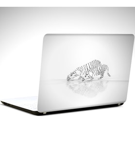 Beyaz Kaplanlar Laptop Sticker 14 inch (35X26CM)