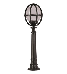 AVONNI BSU-68080-BSY-M1-BOP Siyah Boyalı Dış Mekan Aydınlatma E27 Aluminyum Akrilik Cam 25cm