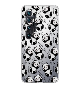 Xiaomi  Mi 10 Ultra  Kamera Korumalı Kapak Panda Tasarımlı Şeffaf  Kılıf