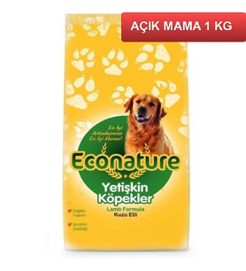Econature Kuzu Etli Köpek Maması 1 Kg AÇIK