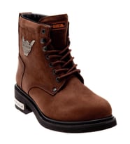 Harley Davidson Gibson Dark Brown Nubuk Erkek Bot (KAHVE)
